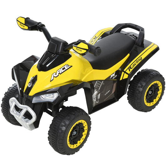 HOMCOM No Power Toddler Kids Ride on Car Walker Foot To Floor Slider in yellow and black