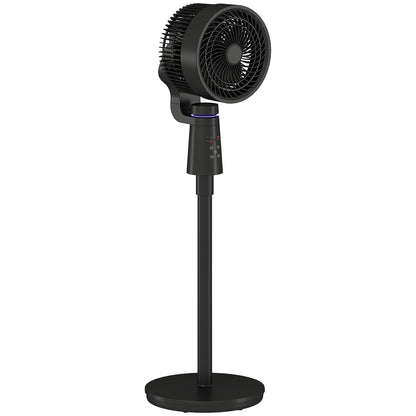 HOMCOM Pedestal Air Circulation Fan with Oscillating in Black