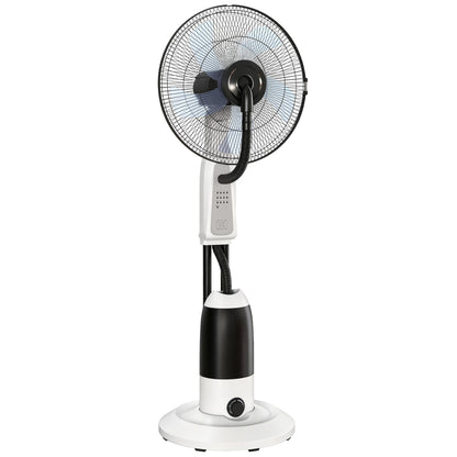 HOMCOM Pedestal Fan in White