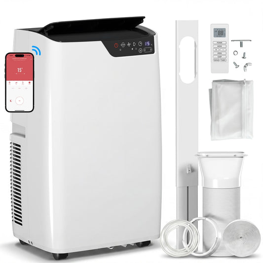 HOMCOM Portable Air Conditioner 12000 BTU in White
