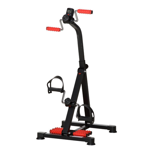 HOMCOM Portable Exercise Bike in Black and Red