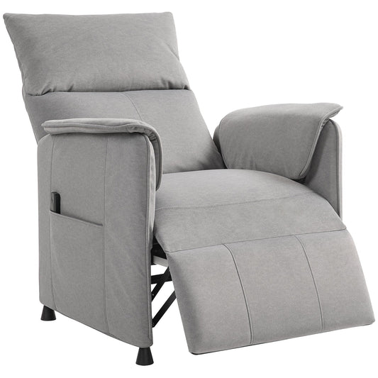 HOMCOM Power Recliner Chair in Grey