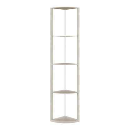 HOMCOM RGB LED Floor Lamp with Shelves standing against a plain white background