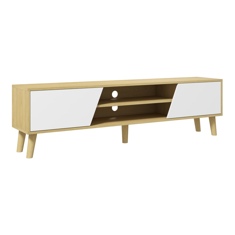 HOMCOM Scandinavian-Style TV Cabinet