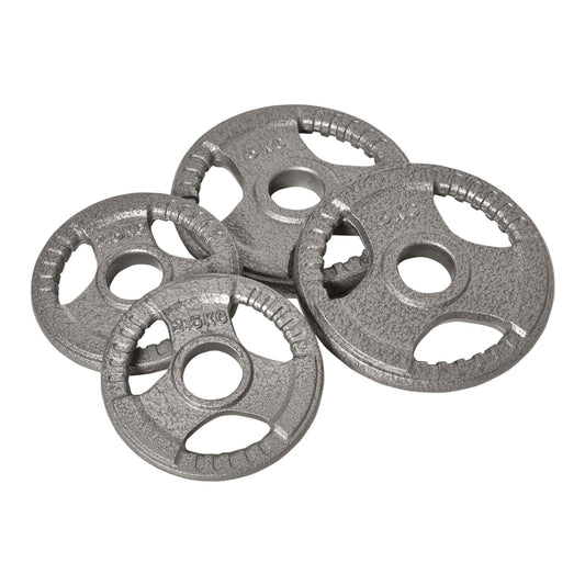 HOMCOM Set of 4 Weight Plate for 2 inch/5cm hole dumbbell handle bar barbell weight
