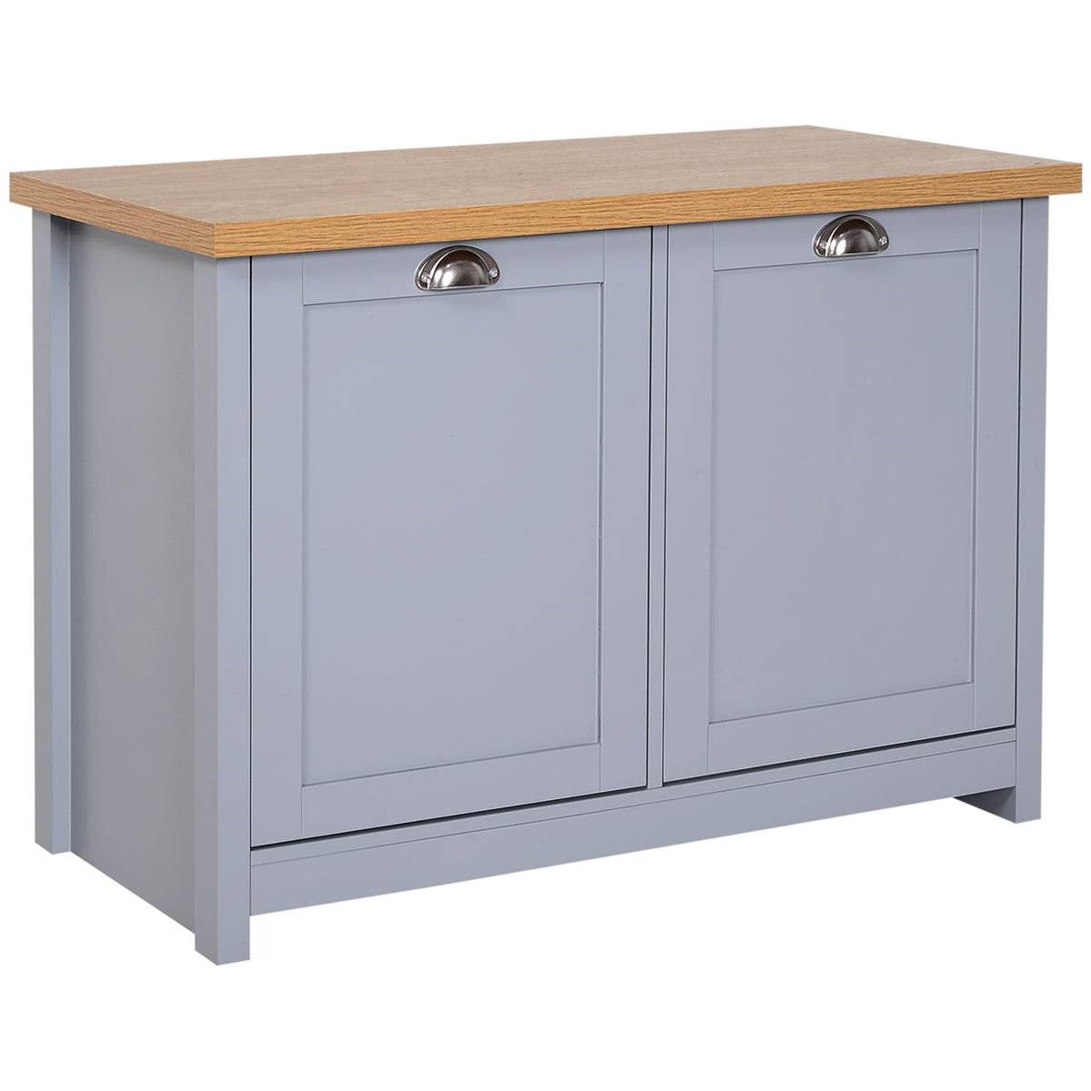 HOMCOM Shoe Cabinet in Oak and Grey