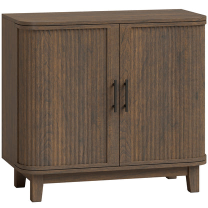 HOMCOM Sideboard Buffet Cabinet in Dark Walnut