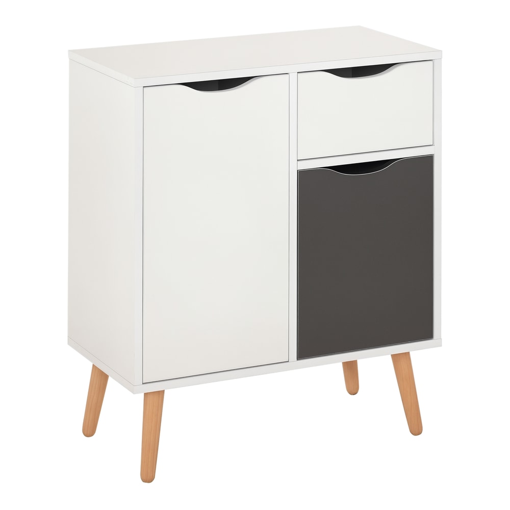 HOMCOM Sideboard Floor Cabinet Storage Cupboard in Grey