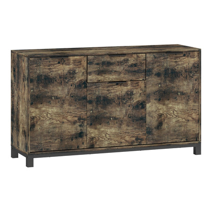HOMCOM Sideboard in Rustic Brown