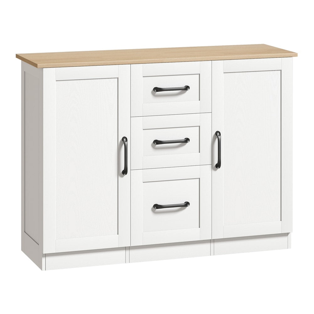 HOMCOM Sideboard Storage Cabinet in White