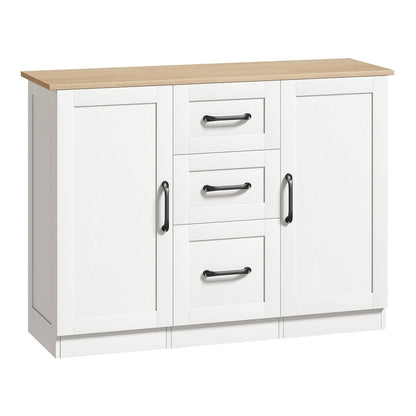 HOMCOM Sideboard Storage Cabinet in White