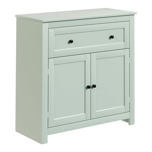 HOMCOM Sideboard Storage Cabinet, a green kitchen cupboard with a drawer and two doors