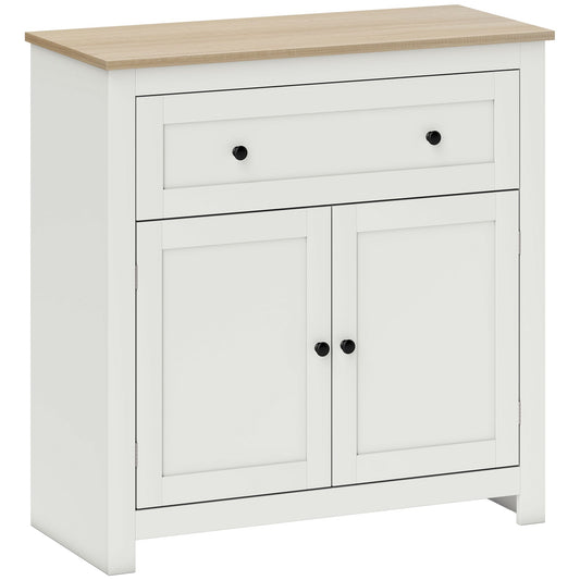 HOMCOM Sideboard Storage Cabinet in Cream White
