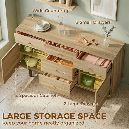 The kitchen furniture with all drawers and cabinet doors open to show storage space