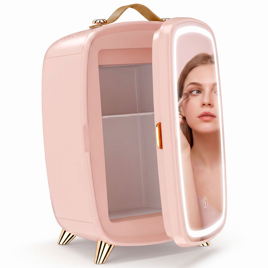 HOMCOM Skincare Refrigerator in Pink