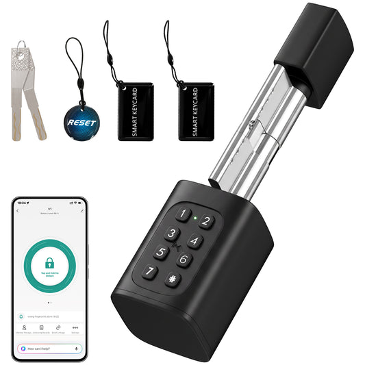 HOMCOM Smart Door Cylinder in Black