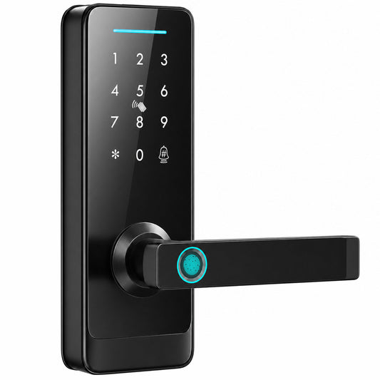 HOMCOM Smart Door Lock in Black
