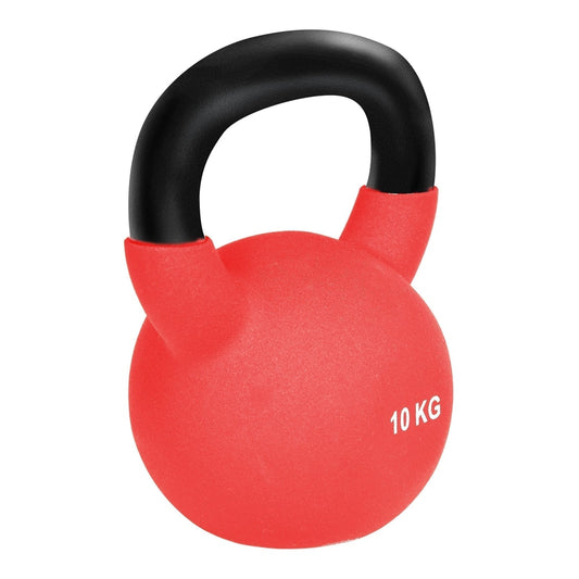HOMCOM Soft Kettlebell, a red kettlebell with a black handle and 10kg weight marking