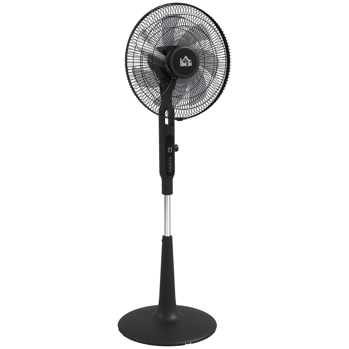 HOMCOM Three Mode Pedestal Fan in Black