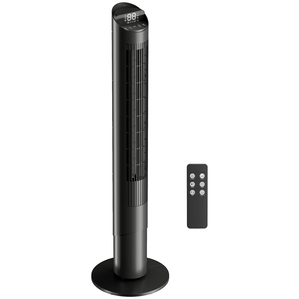 HOMCOM Tower Fan in Black