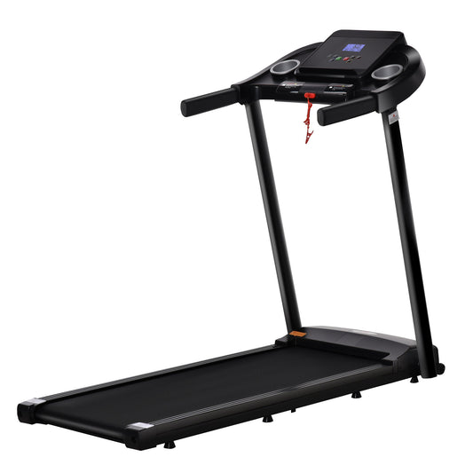 HOMCOM Treadmill Electric Motorised Running Machine w/ LED Display front view