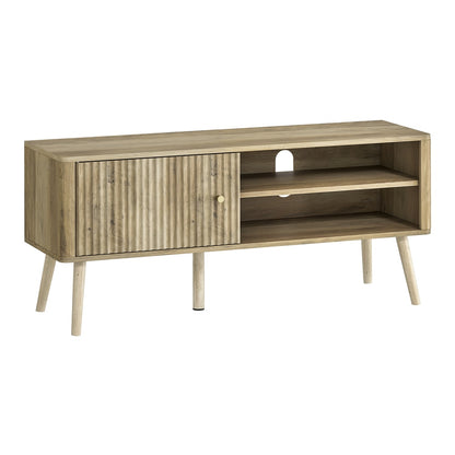 HOMCOM TV Stand Cabinet for TVs up to 55" in Oak