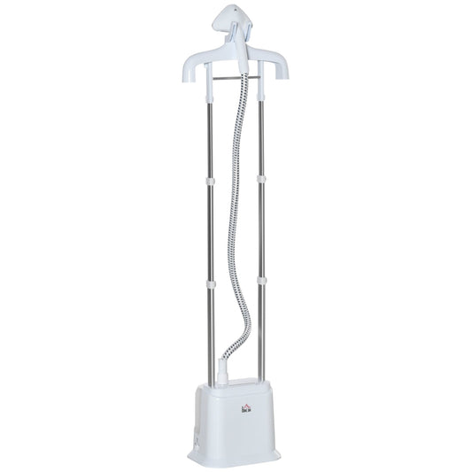 HOMCOM Upright Garment Clothes Steamer with 6 Steam Setting standing on a white background