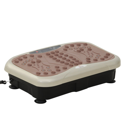 HOMCOM Vibration Plate Exercise Machine with a textured surface and control panel