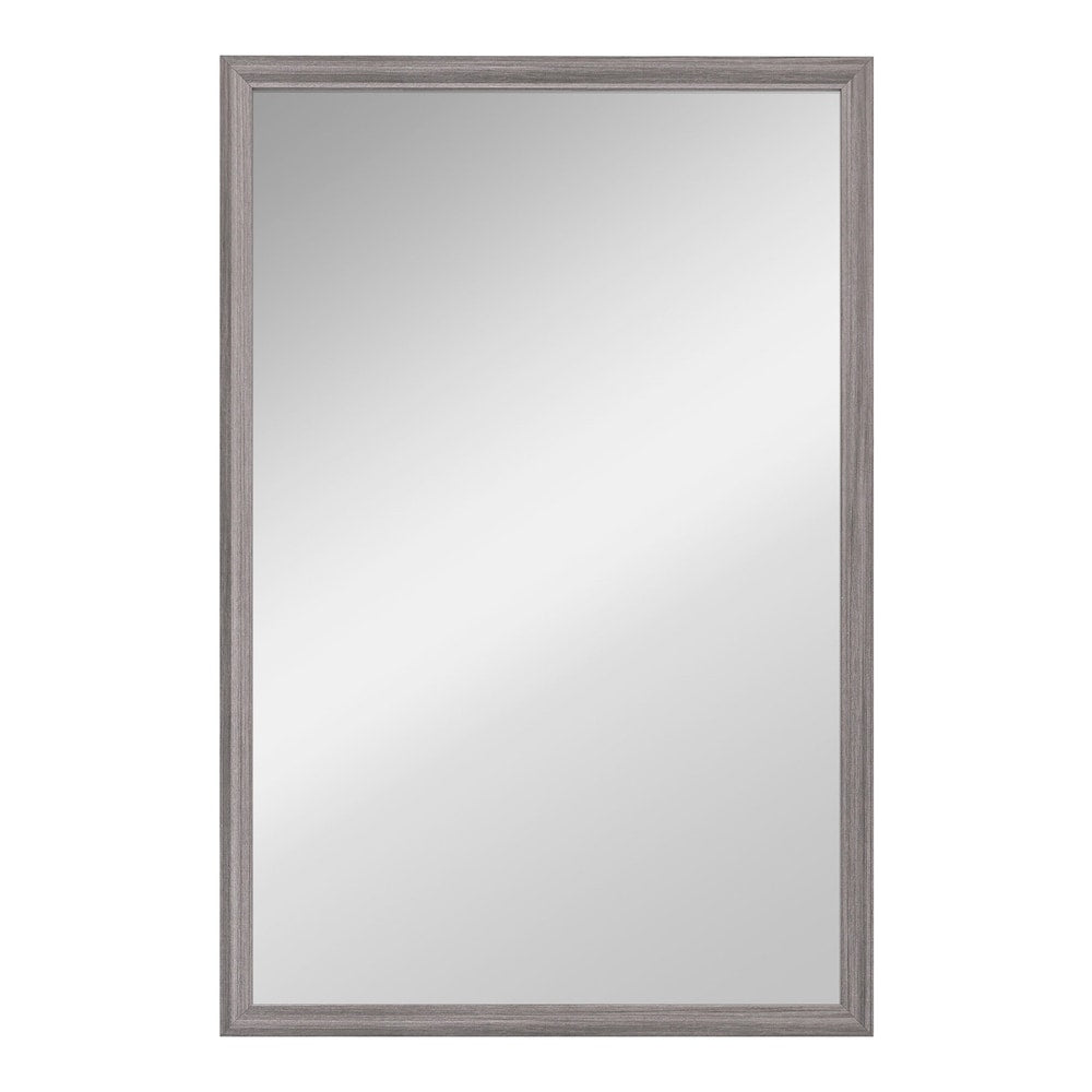 HOMCOM Wall Bathroom Mirror with a grey frame