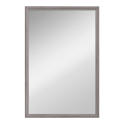 HOMCOM Wall Bathroom Mirror with a grey frame