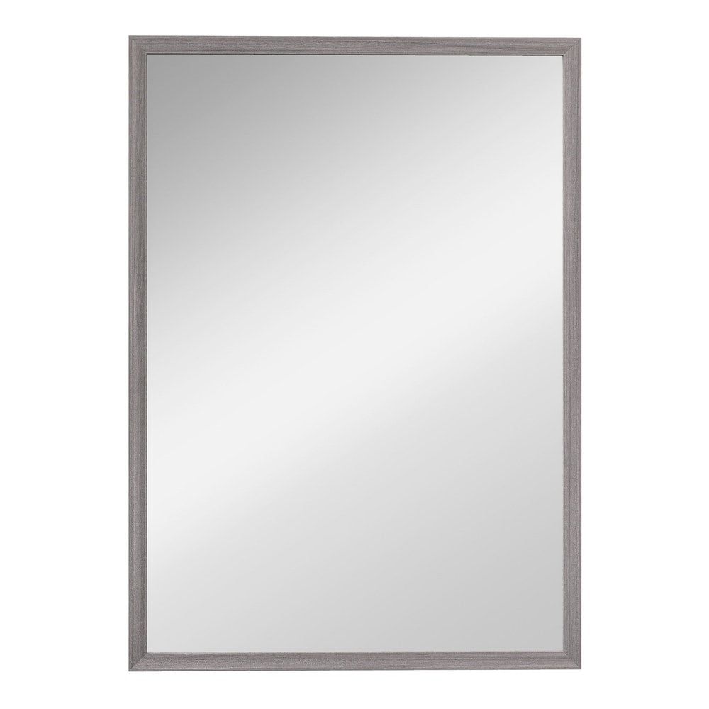 HOMCOM Wall Bathroom Mirror, a rectangular wall mirror with a grey frame