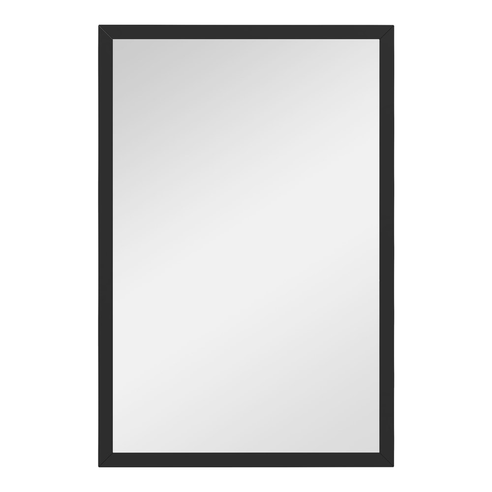 HOMCOM Wall Bathroom Mirror with a black frame, showing the reflective surface