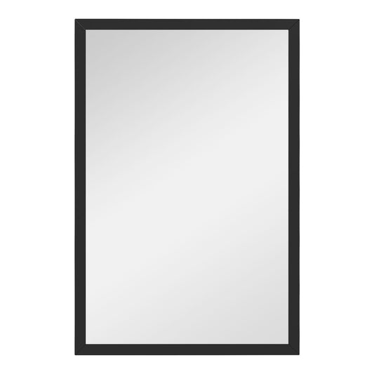 HOMCOM Wall Bathroom Mirror with a black frame, showing the reflective surface