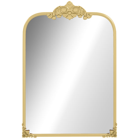 HOMCOM Wall Mirror in Gold Tone