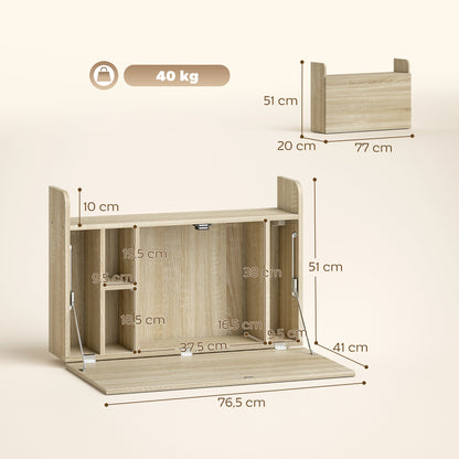 The office desk showing various dimensions for the open and closed configurations