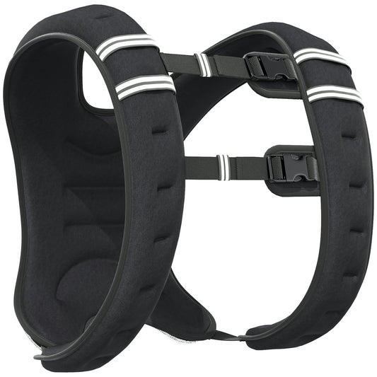 HOMCOM 10KG Weighted Vest with adjustable straps and reflective detailing