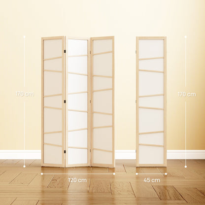 The privacy screen shown in two configurations with lines indicating height and width