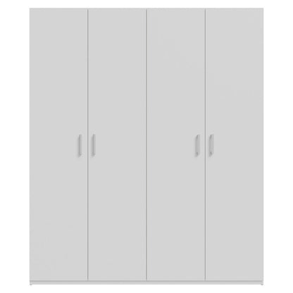 Home Nook Hinged Door Wardrobe 178cm in White
