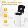 Home Towel Warmer with 0-90Min Timer and Overheat Protection-White