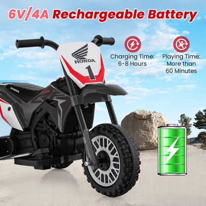 Rechargeable battery information for the grey kids electric motorbike