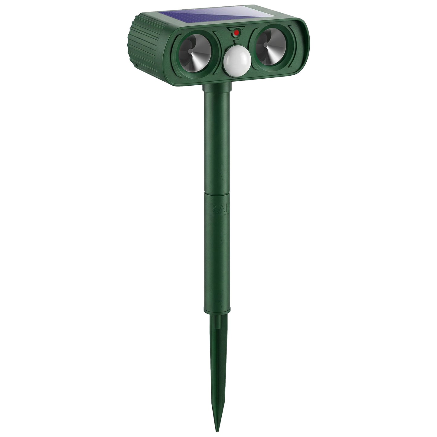 Outsunny طارد القطط بالموجات فوق الصوتية، مستشعر حركة PIR 110 درجة، فلاش LED، طارد القطط الشمسي للحدائق في المملكة المتحدة