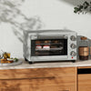 HOMCOM 21L Mini Countertop Oven, 100Â°C-230Â°C Adjustable Temp - Silver Tone