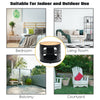 3-Tier Round End Table with Storage Shelves for Living Room