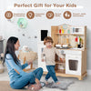 Wooden Pretend Kids Play Kitchen with Sound Chef Role Playing and Light