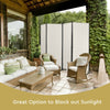 4 Panel Wall Privacy Screen Protector for Home-White