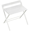 HOMCOM Compact Folding Desk for Small Spaces with Storage Shelf for Home Office, White