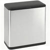 HOMCOM 8L Hanging Kitchen Bin, Rubbish bin with Lid and Removable Inner Bucket for Under Cabinet Door, Under Sink, Office