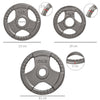 HOMCOM Set of 6 Cast Iron Olympic Weight for 2