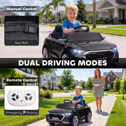 AIYAPLAY Sportback Licensed Ride on Car in Black