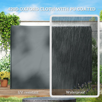 غطاء حماية كرسي أرجوحة بثلاثة مقاعد Outsunny 220 × 125 سم - رمادي